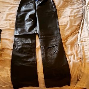 Black Leather Pants